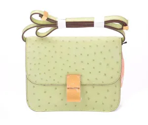 Genuine Ostrich Leather Mini Falp Cross body Messenger Shoulder Bags For Summer