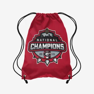 Georgia Bulldogs 2021 Football National Champions Drawstring Backpack