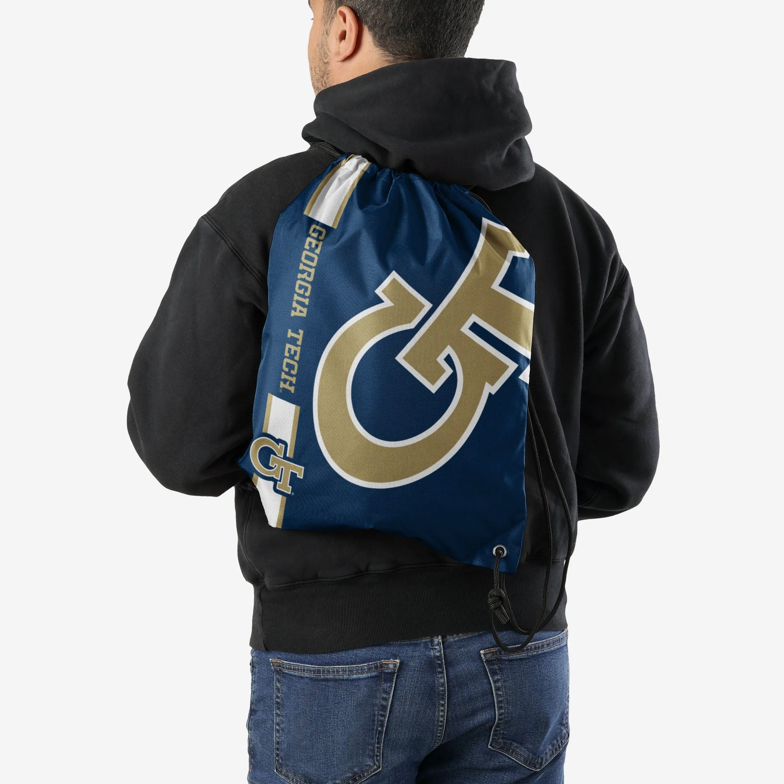 Georgia Tech Yellow Jackets Big Logo Drawstring Backpack