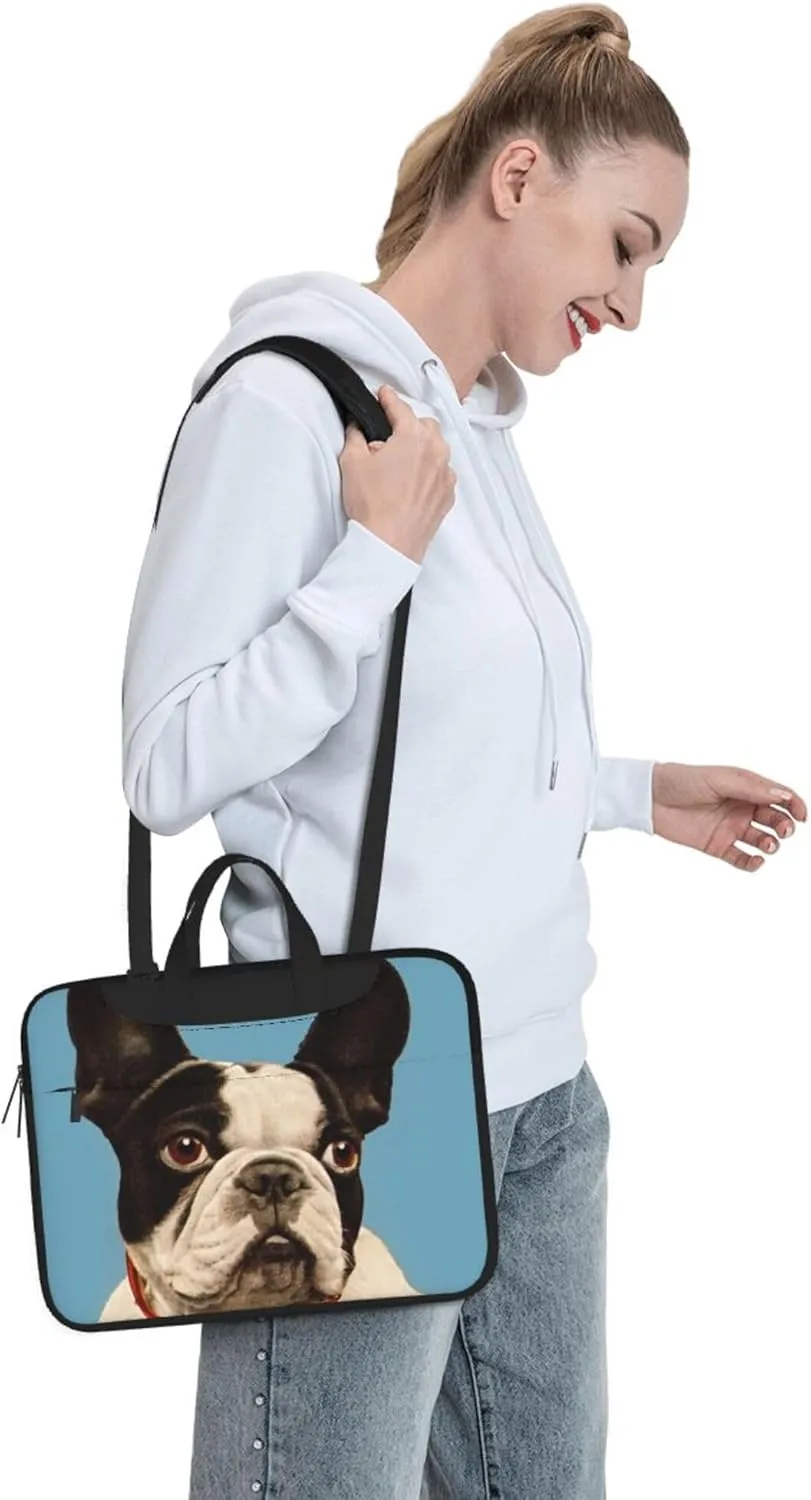Golden Retrievers Laptop Shoulder Bag ​for Men Women, Computer Carrying Case Messenger Bag with Strap