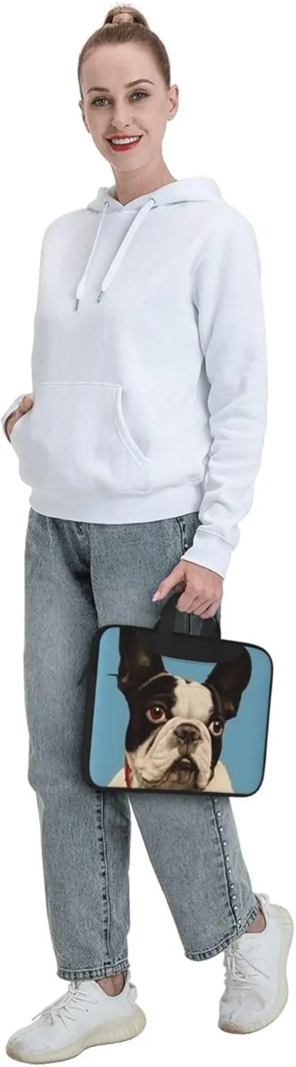 Golden Retrievers Laptop Shoulder Bag ​for Men Women, Computer Carrying Case Messenger Bag with Strap