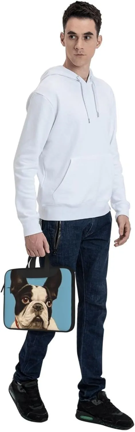 Golden Retrievers Laptop Shoulder Bag ​for Men Women, Computer Carrying Case Messenger Bag with Strap