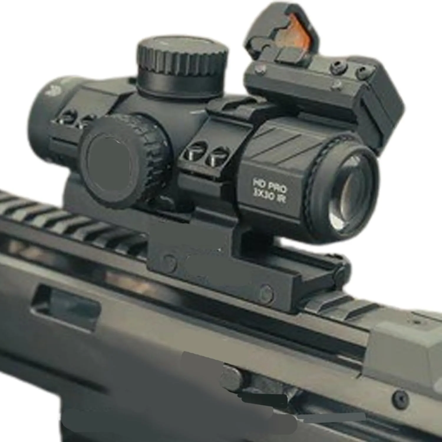 GOTICAL 3X30 Tactical Rifle Scope Red Reticle Riflescope Outdoor Sport Hunting Optics Shooting Sight Full Length 127MM