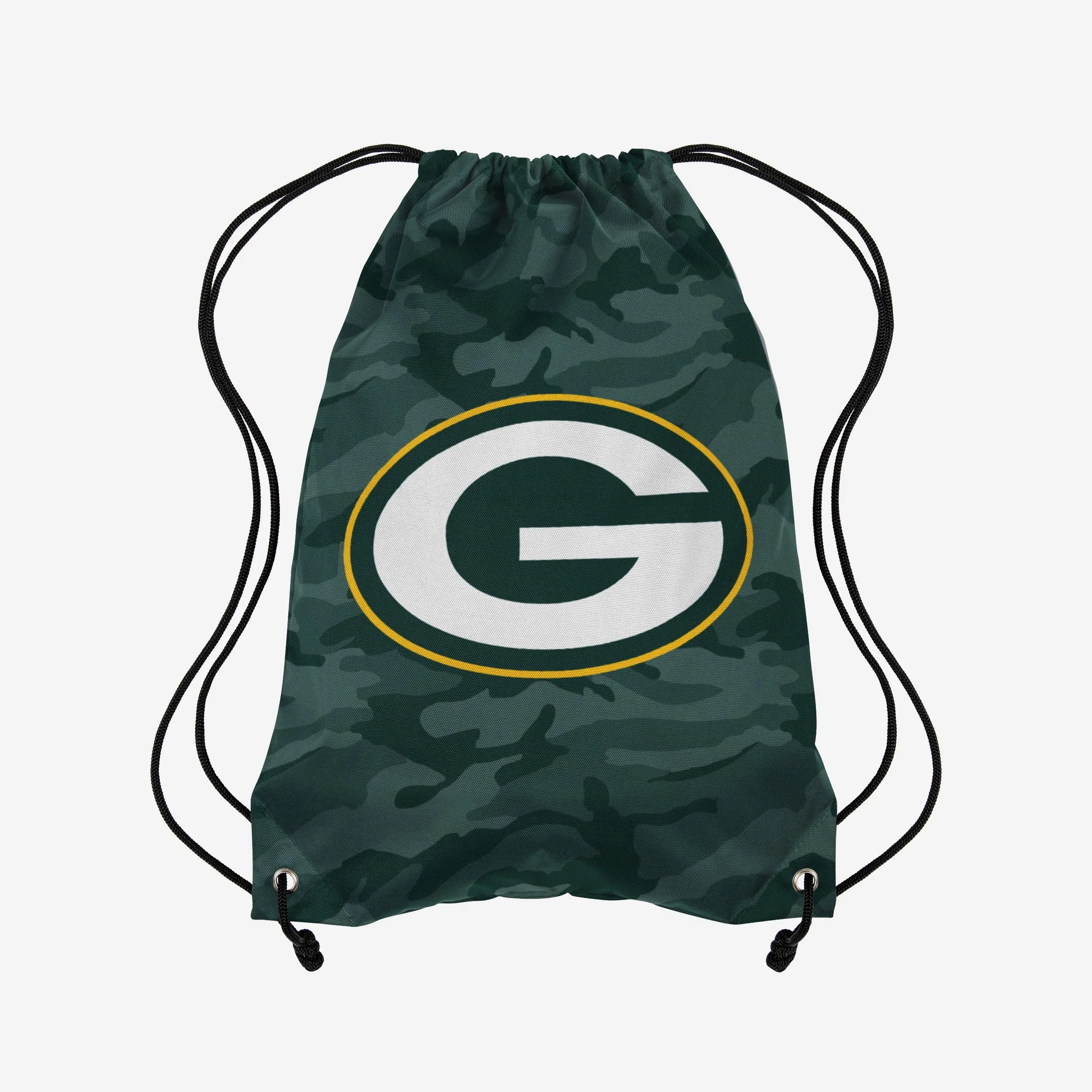 Green Bay Packers Big Logo Camo Drawstring Backpack