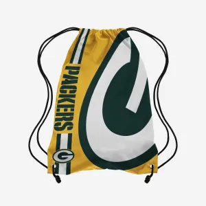Green Bay Packers Yellow Alternate Color Big Logo Drawstring Backpack
