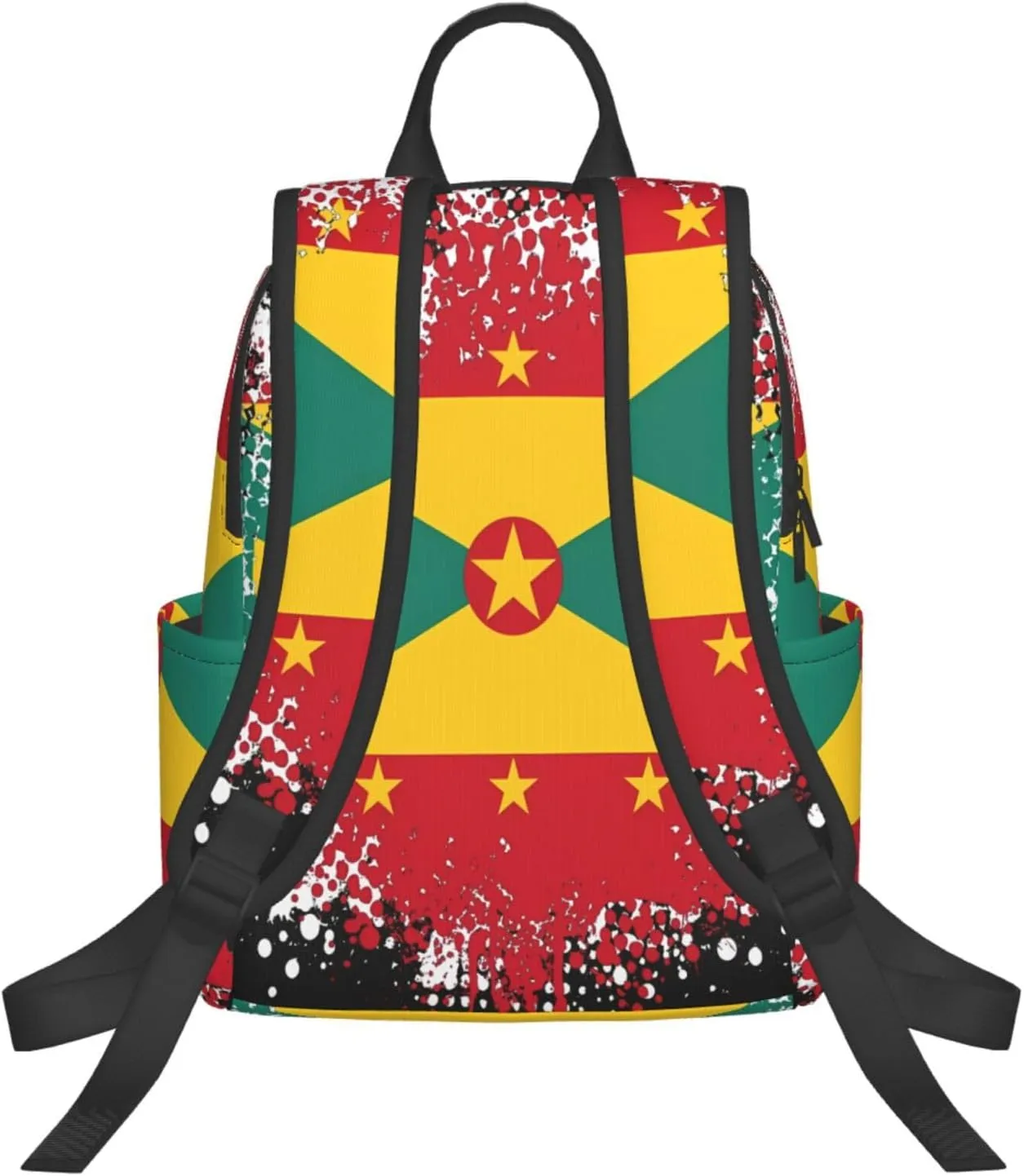 Grenada Flag Casual Backpacks Large Capacity Laptop Backpack Sports Fitness Rucksack Travel Carry-On Daypack Work Bag for Outdoor Camping
