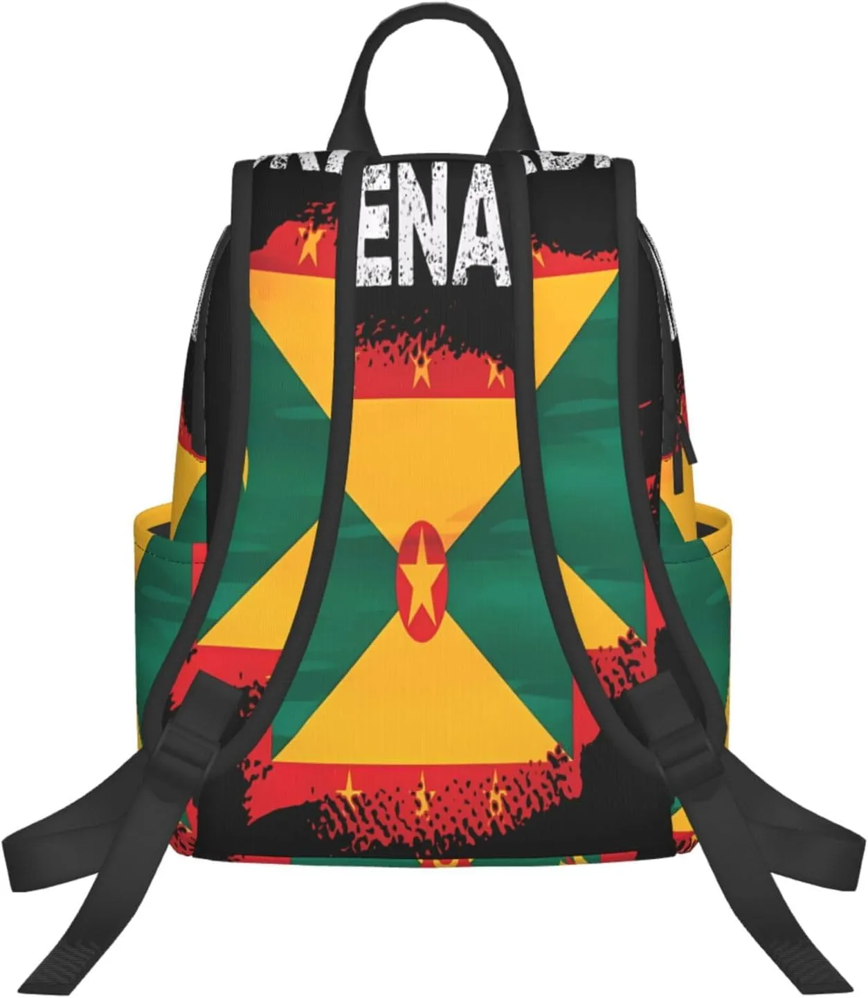 Grenada Flag Grenadian Proud Roots Casual Backpacks Large Capacity Laptop Backpack Sports Fitness Rucksack Travel Carry-On Daypack Work Bag for Outdoor Camping