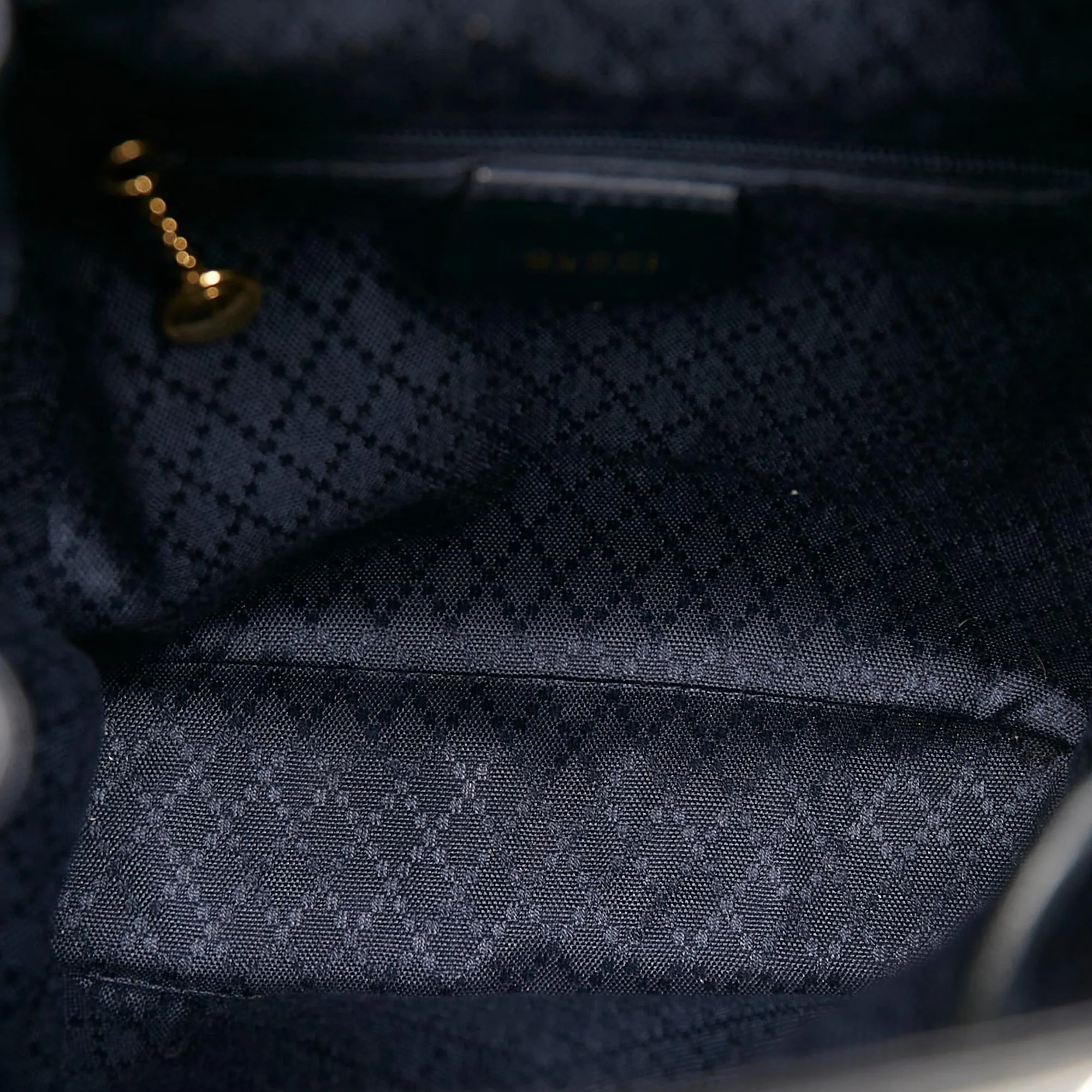 Gucci Bamboo Drawstring Leather Backpack (SHG-34142)