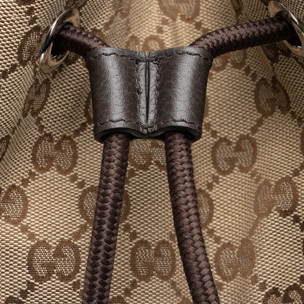 Gucci GG Canvas Drawstring Backpack (SHF-20580)