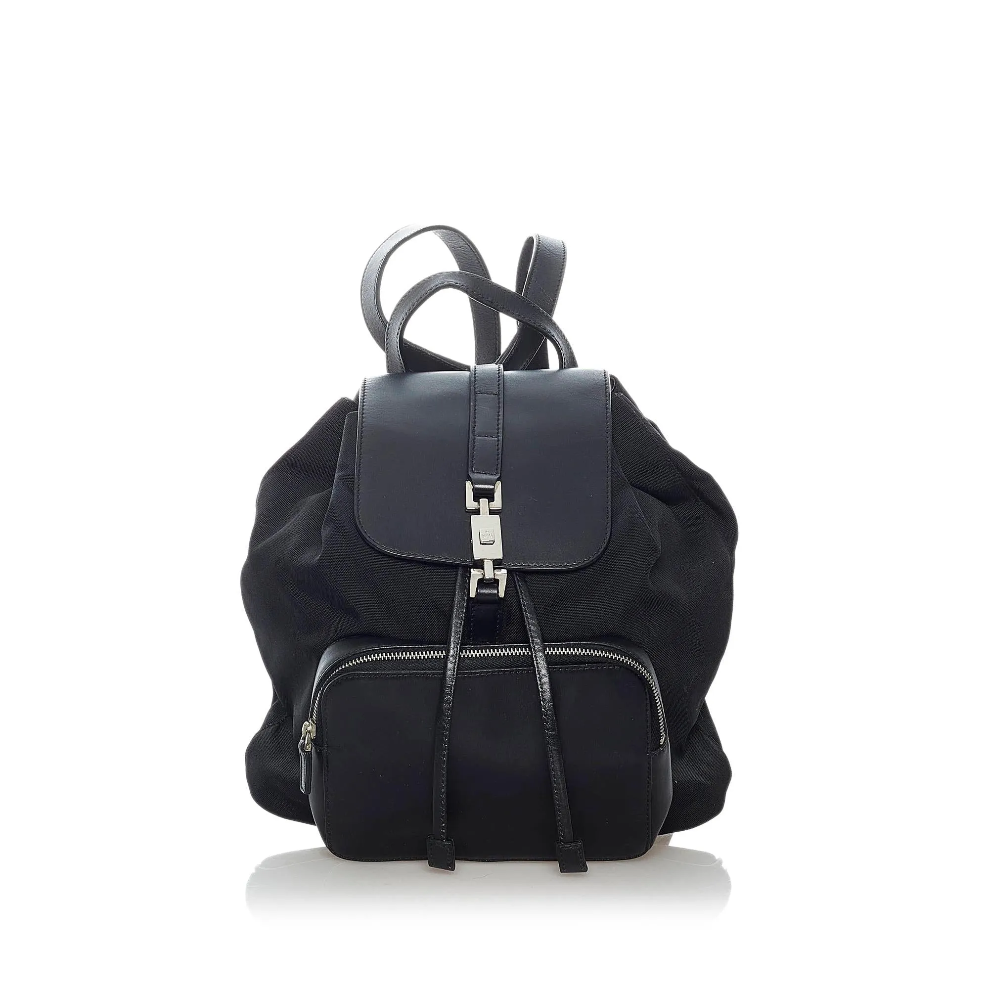 Gucci Jackie Nylon Drawstring Backpack (SHG-30738)
