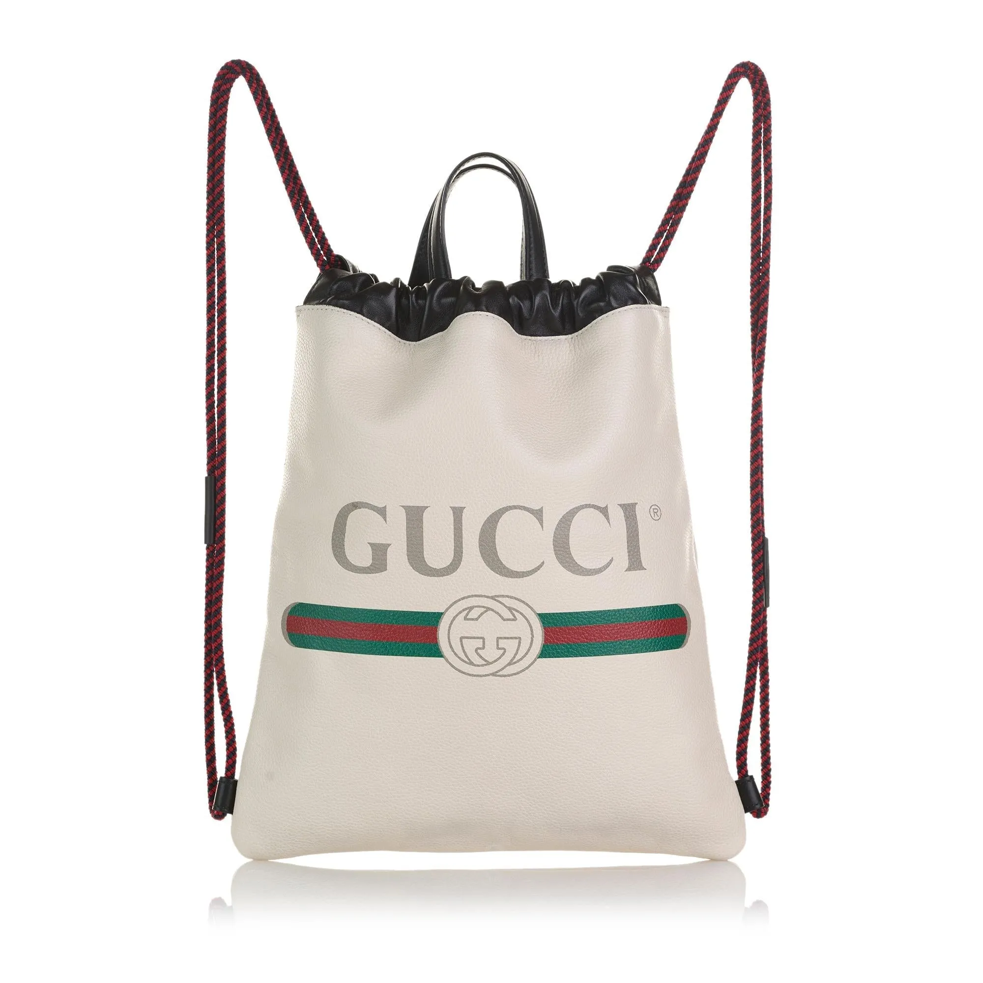 Gucci Logo Drawstring Backpack (SHG-Vl8urK)