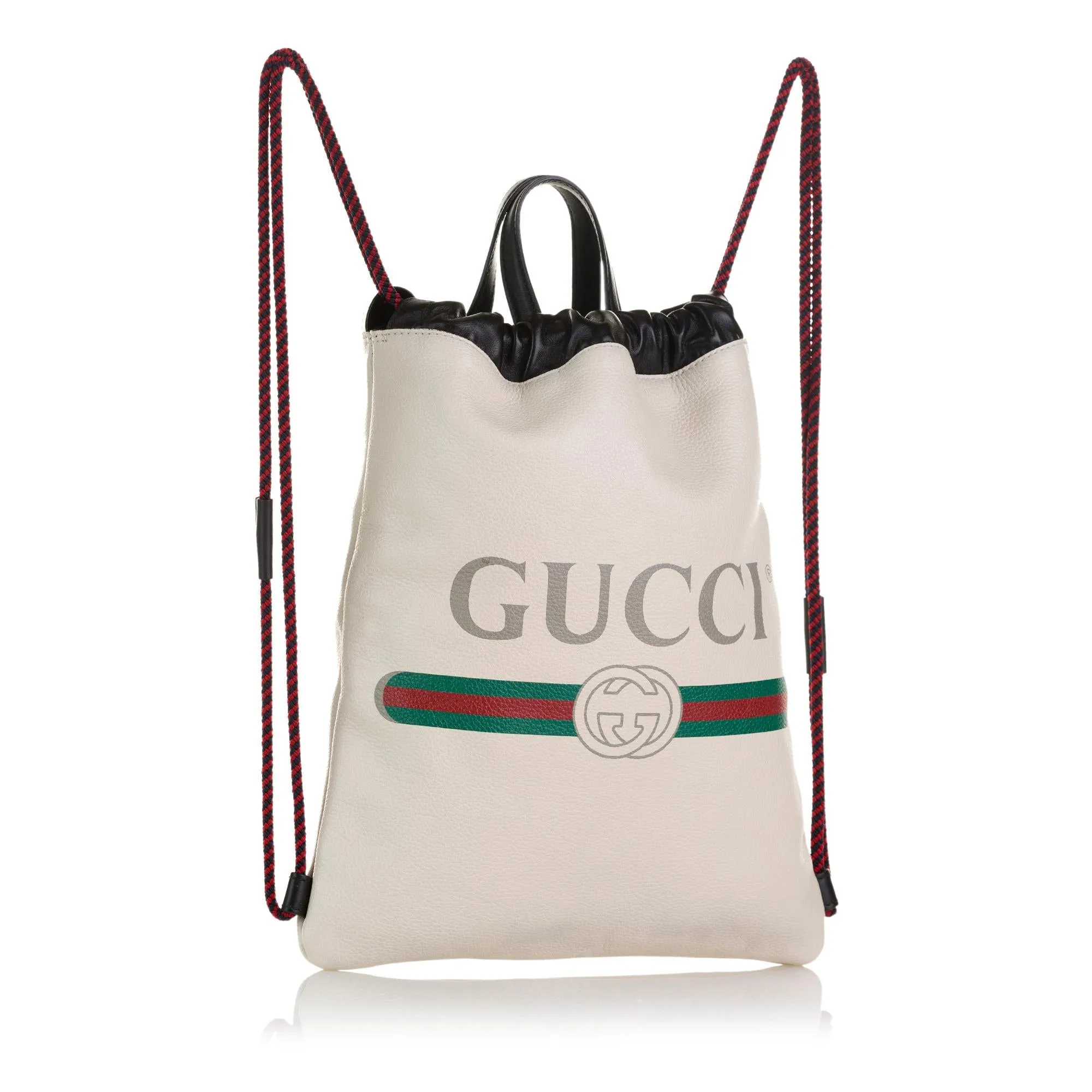 Gucci Logo Drawstring Backpack (SHG-Vl8urK)