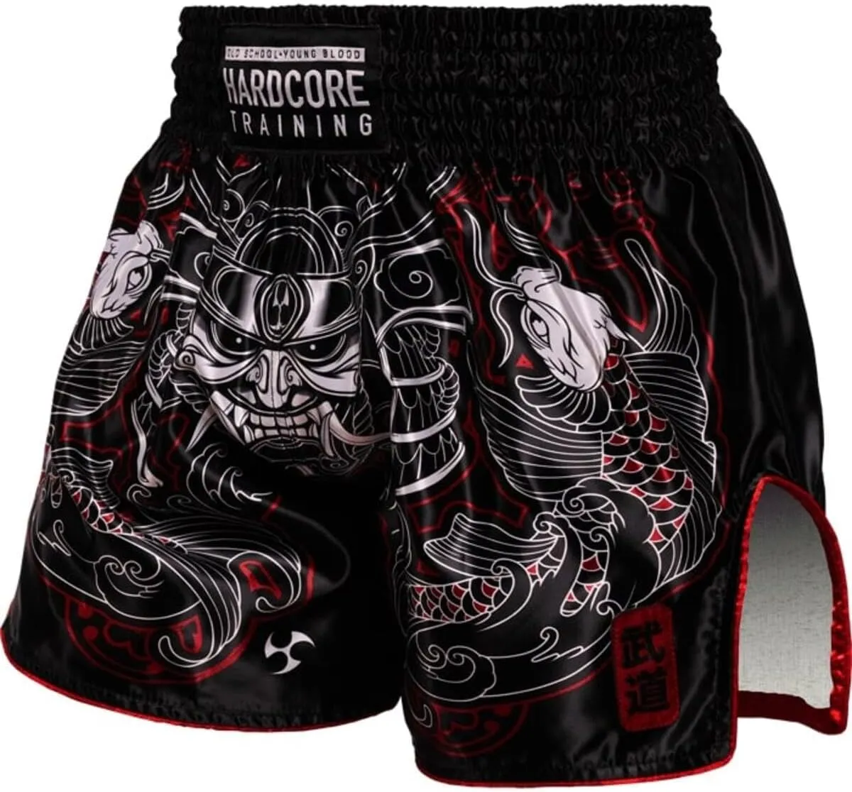 Hardcore Training Muay Thai Shorts Japanese Cortoon Design Kick Boxing MMA Combat Sport Sparring Trunks Cage Fight