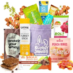 Healthy Fitness Snacks Gift Bag- Curated Assortment of High Protein Snacks - Ideal Gifts for Gym Lovers, Men, Women, and Health-Conscious Adults