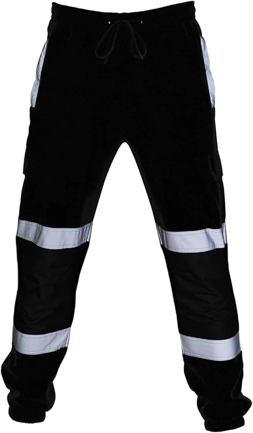 Hi Vis Lightweight Traffic Safety Work Pants for Men Industrial Cargo Pant Waterproof Rain Pants for Hiking Fishing