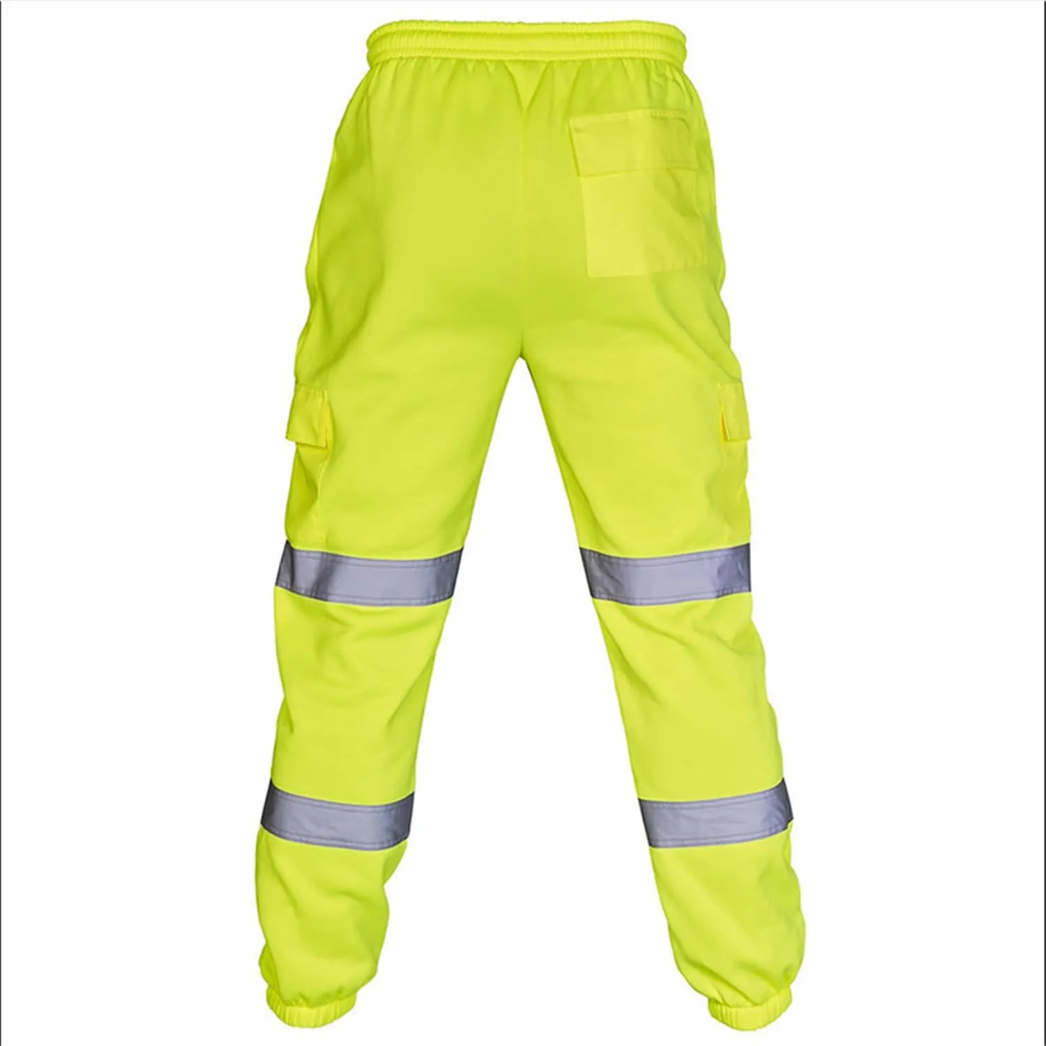 Hi Vis Lightweight Traffic Safety Work Pants for Men Industrial Cargo Pant Waterproof Rain Pants for Hiking Fishing