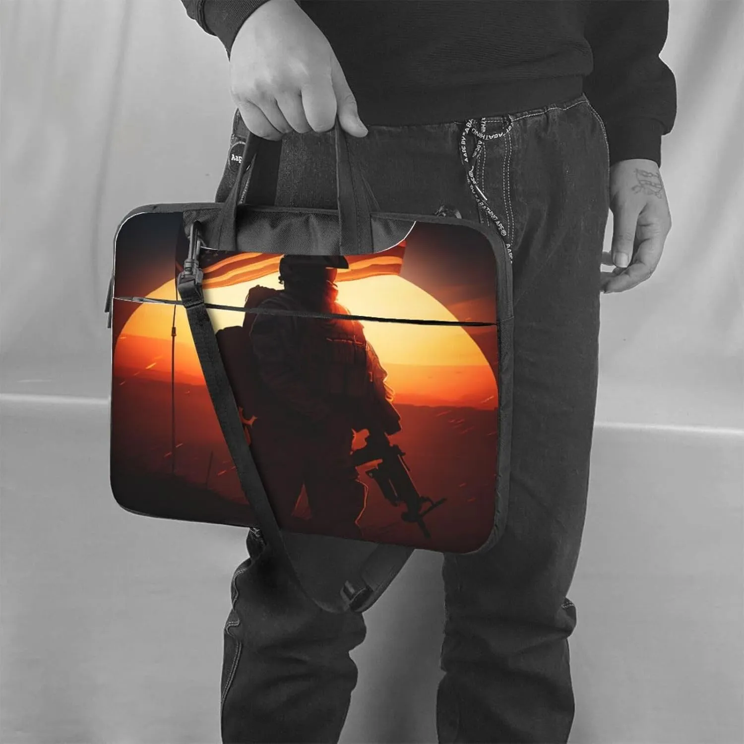 Highland-Cow Laptop Bag, 15.6 inch Laptop Case Shoulder Messenger Bag Briefcase Computer Bag for Men Women