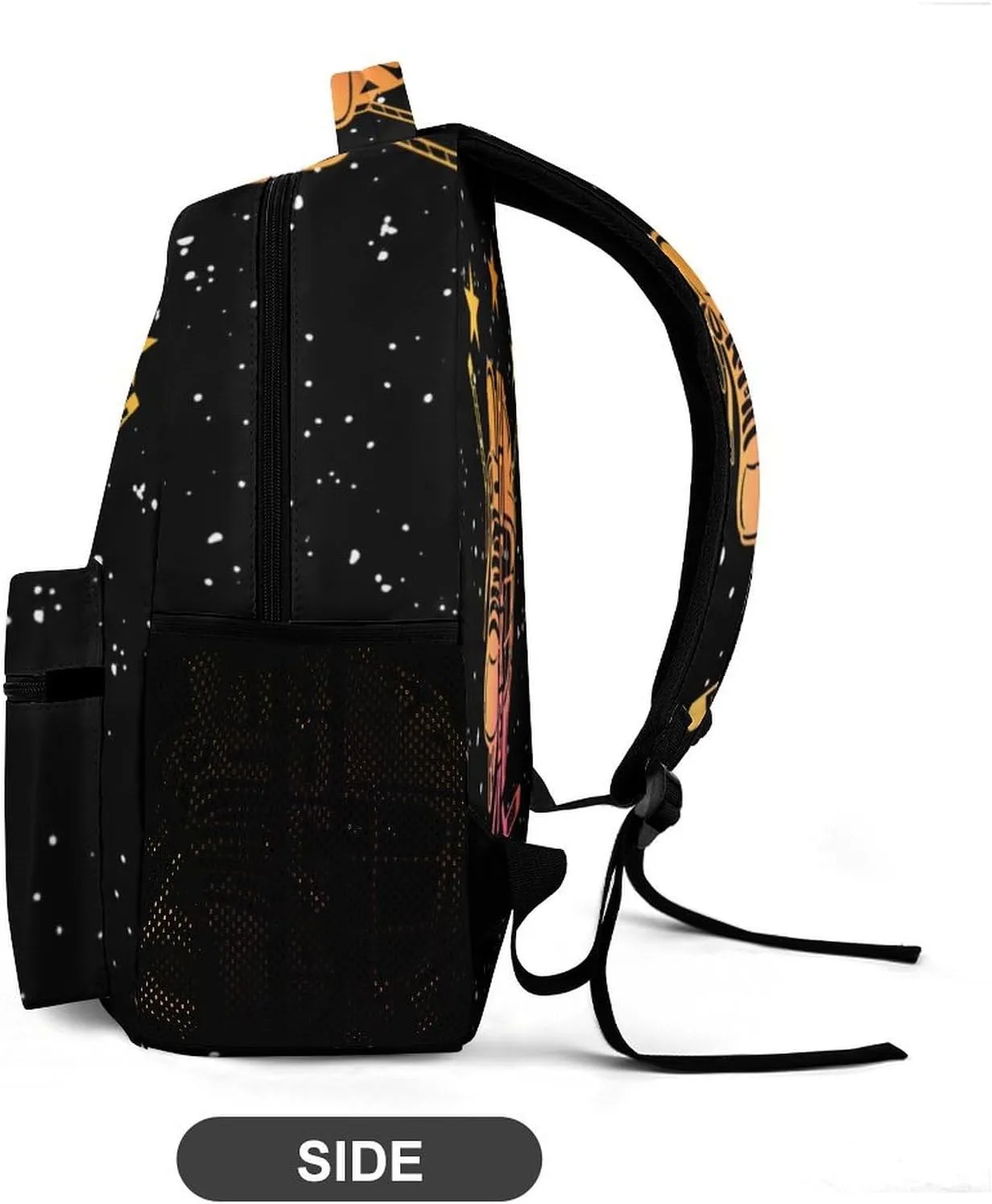 Hockey Backpack for Kids Girls Boys School, 16 Inches Cool Hockey Ball Theme Bookbag, Adjustable, Lightweight, Large Capacity, Colorful Daily Casual Backpacks