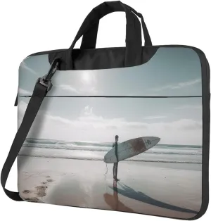 Holding a Surfboard Laptop Bag Laptop Messenger Shoulder Bag Travel Computer Bag for Women Men