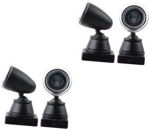 Homoyoyo Sets DIY Micro Landscape Lamp Miniature Train Light Model Signal Light for Doll House Decor Pcs