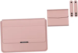 HOMSFOU Computer Bag Set Laptop Pouch Storage Bag Stand 13/14 Inches Business-Friendly Fashionable for Office Travel