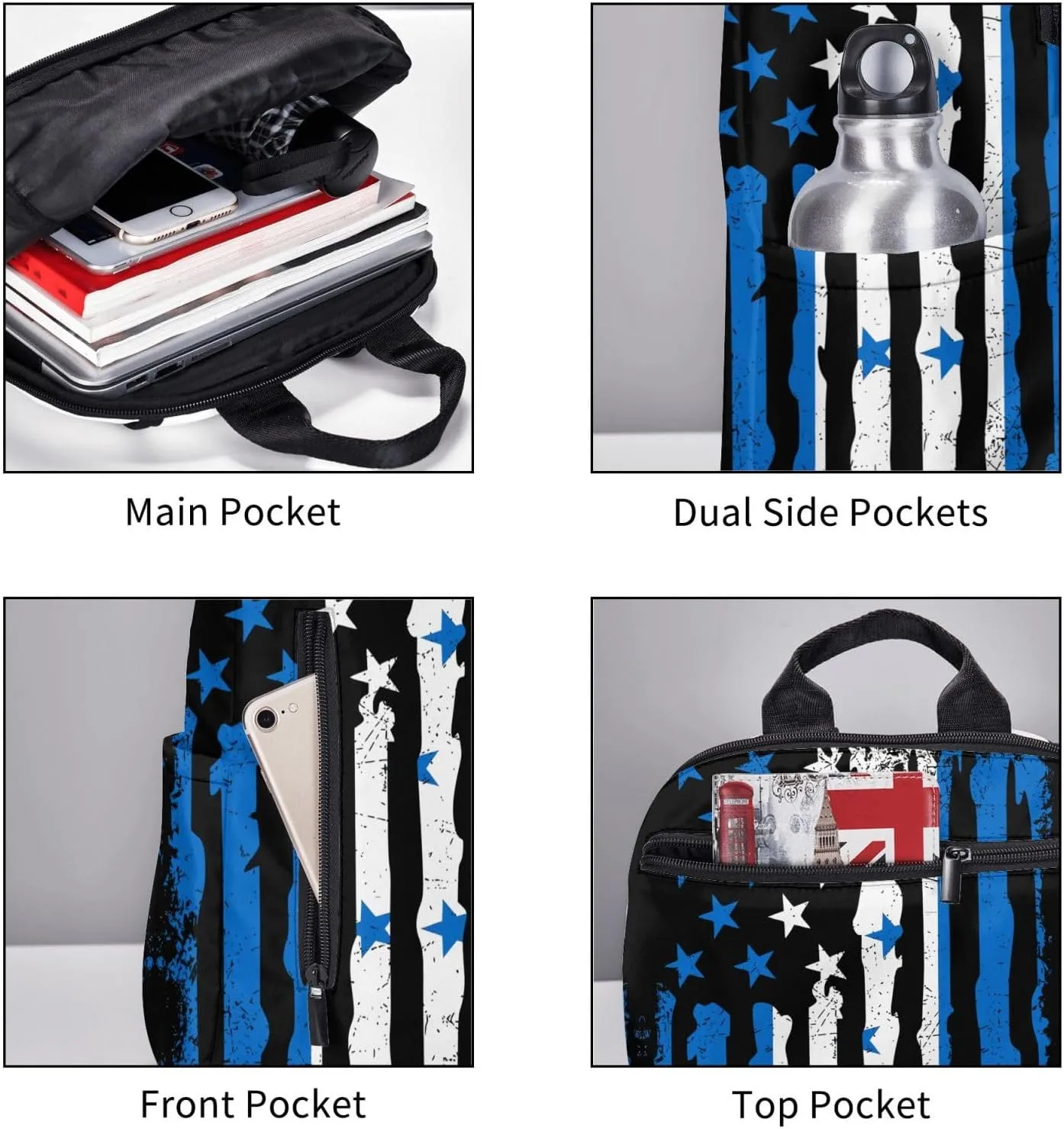 Honduran American Pride Flag Honduras Roots Casual Backpacks Large Capacity Laptop Backpack Sports Fitness Rucksack Travel Carry-On Daypack Work Bag for Outdoor Camping