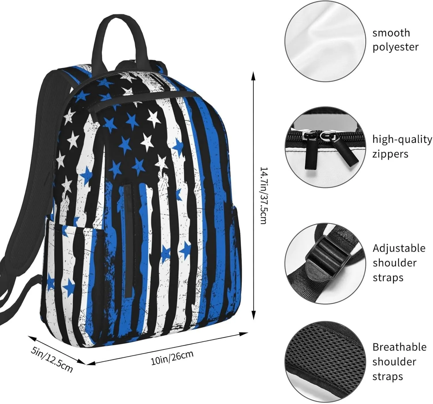 Honduran American Pride Flag Honduras Roots Casual Backpacks Large Capacity Laptop Backpack Sports Fitness Rucksack Travel Carry-On Daypack Work Bag for Outdoor Camping