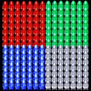 Hortsun 300 Pcs LED Finger Lights Mini Finger Flashlights Small Finger Lights Glow in the Dark Finger Flashlight Mini Light up Finger Lights Toys for Kids Birthday Party