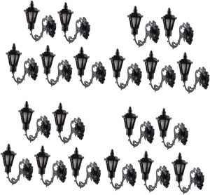 Housoutil 20 Pcs Micro Landscape Wall Light Led Dollhouse Wall Light Dollhouse Wall Sconces Miniature Dollhouse Light Mini Lights Figurines Mini Toy Stainless Steel Plus Abs Lamps Sand Table