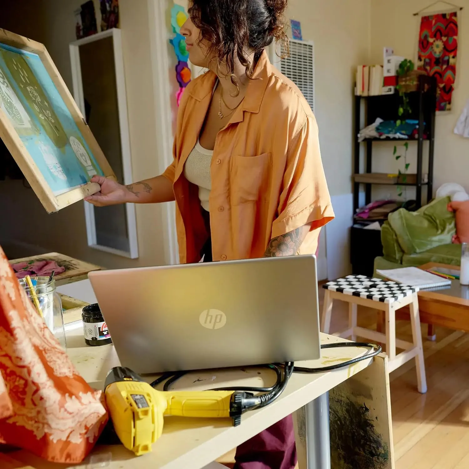 HP 15.6" FHD Touchscreen Business Laptop, with Office 2024 Lifetime License, 32 GB RAM, 1 TB SSD, Intel 10-Core i7-1255U, Intel Iris Xe GPU, Wi-Fi 6E, HD Camera, HDMI, Windows 11 Pro, w/Accessories