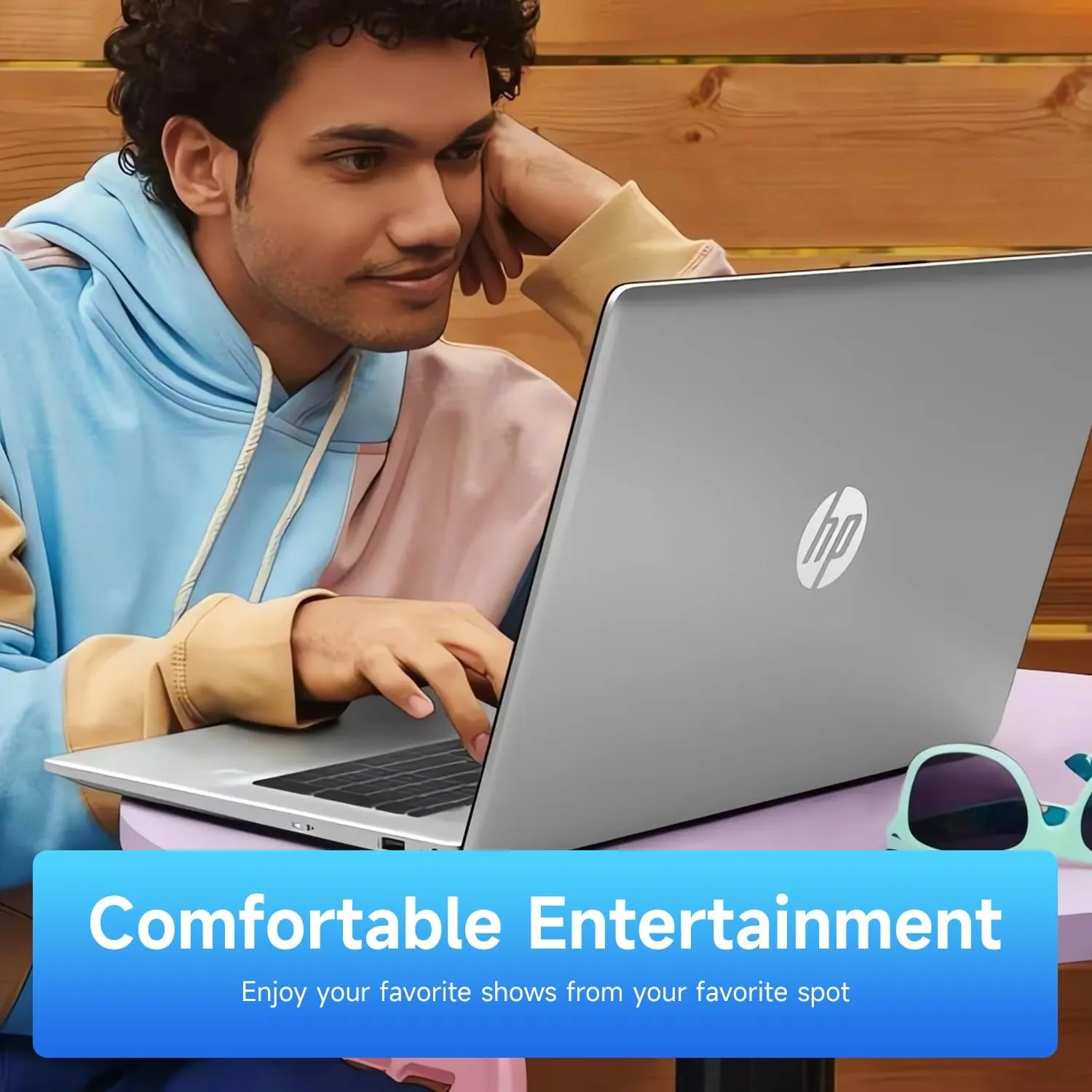 HP 17.3" Touchscreen Laptop, Intel Core i3-N305, 32GB RAM, 128GB eMMC   1TB SSD, Numeric Keypad, Webcam, HDMI, Wi-Fi 6, Windows 11 Pro, Silver