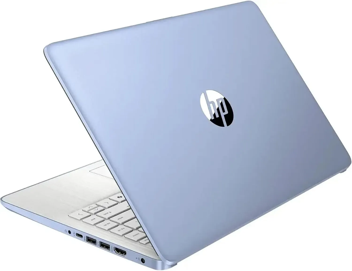 HP AI-Powered 14" HD Laptop with Microsoft Office and 1TB Cloud Storage Included for 1-Year| 16GB RAM|128GB SSD & 128GB Portable SSD| Intel 4-Core CPU| Webcam| Ultra Light|Windows 11| RK Bundle| Blue