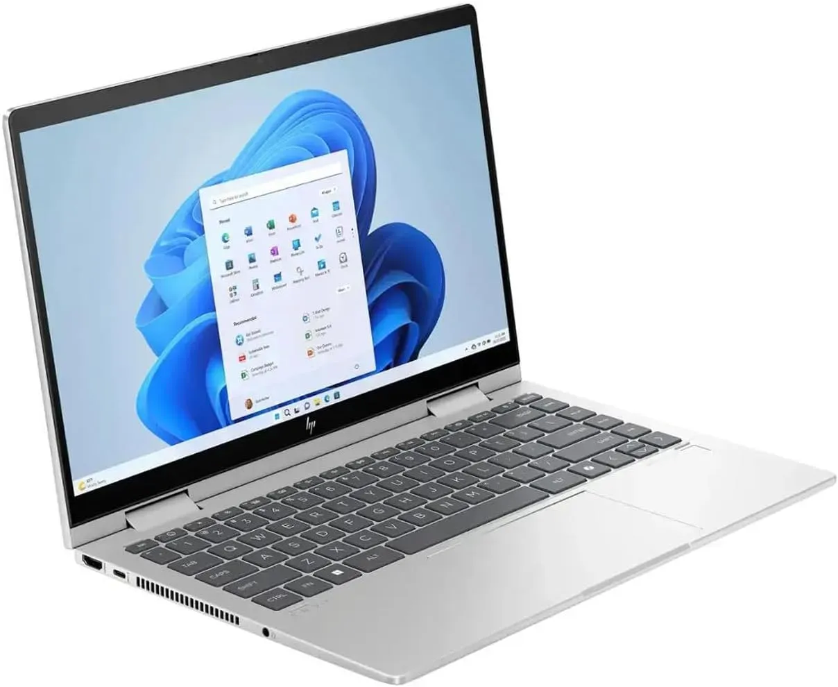 HP Envy x360 2-in-1 Touchscreen Laptop, 14" FHD, 10-Core Intel Core 5 120U (Beats i7-1255U), 8GB RAM, 512GB SSD, FP Reader, Backlit, WiFi 6E, Webcam, USB-C, 3-in-1 Bundle, Win 11