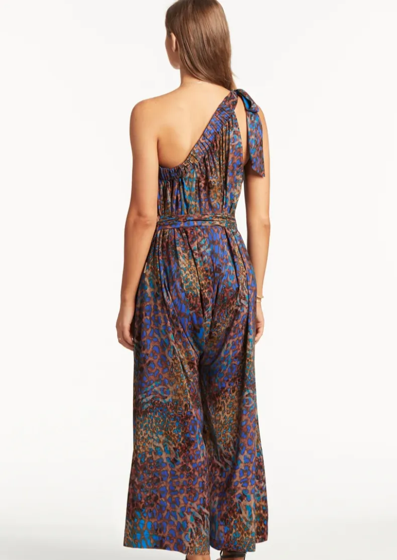 Hunter One Shoulder Jumpsuit Blue