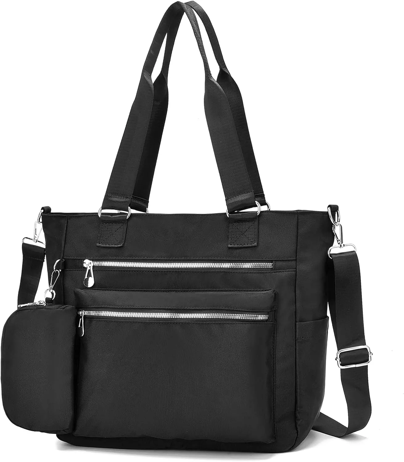 I IHAYNER Laptop Tote Bag for Women 15.6 Inch Waterproof Canvas Work Bag Business Briefcase Computer Bags for Travel