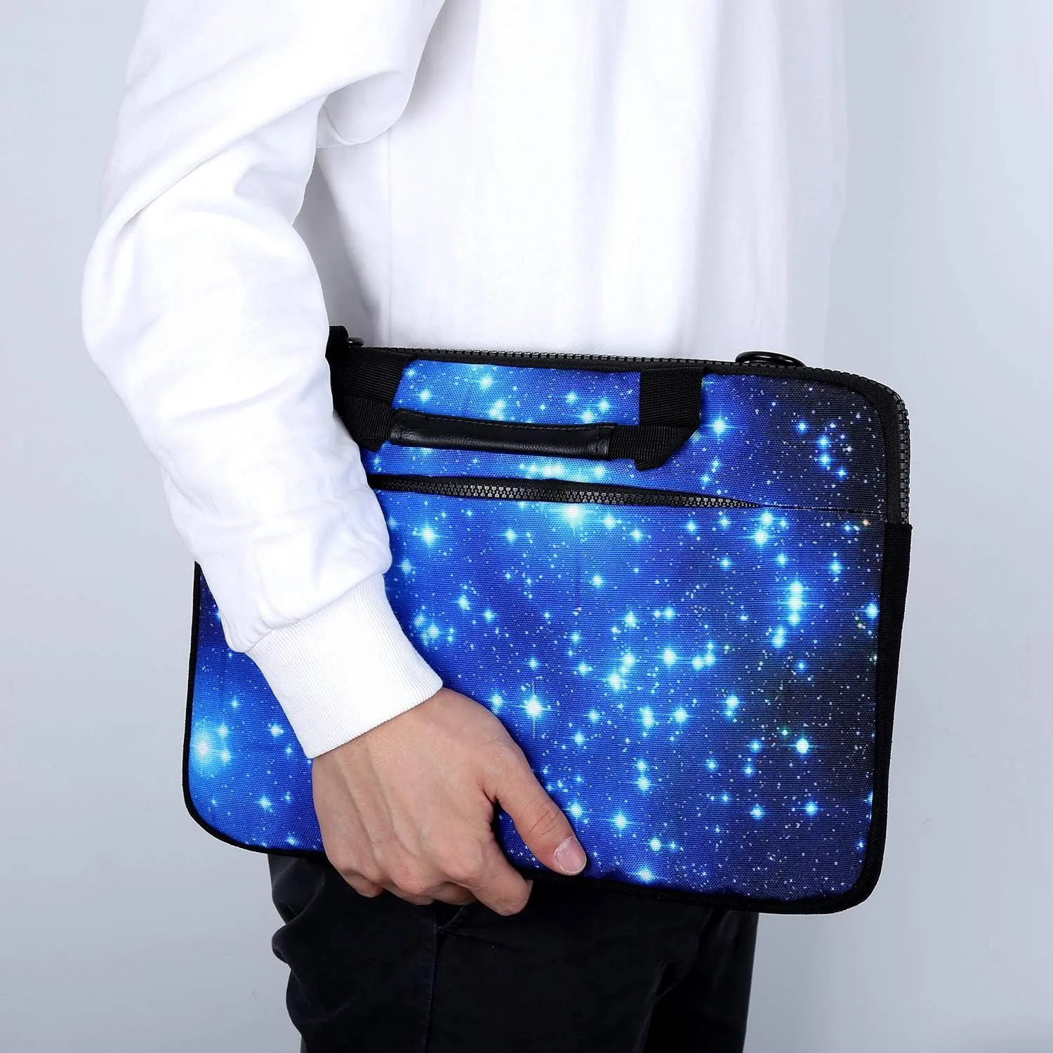 icolor Canvas Laptop Carrying Shoulder Sleeve Carrying Case Protective Bag Briefcase for 11.6 12 12.9 13 13.3 Inches Laptop Ultrabook Netbook (Csh-01)