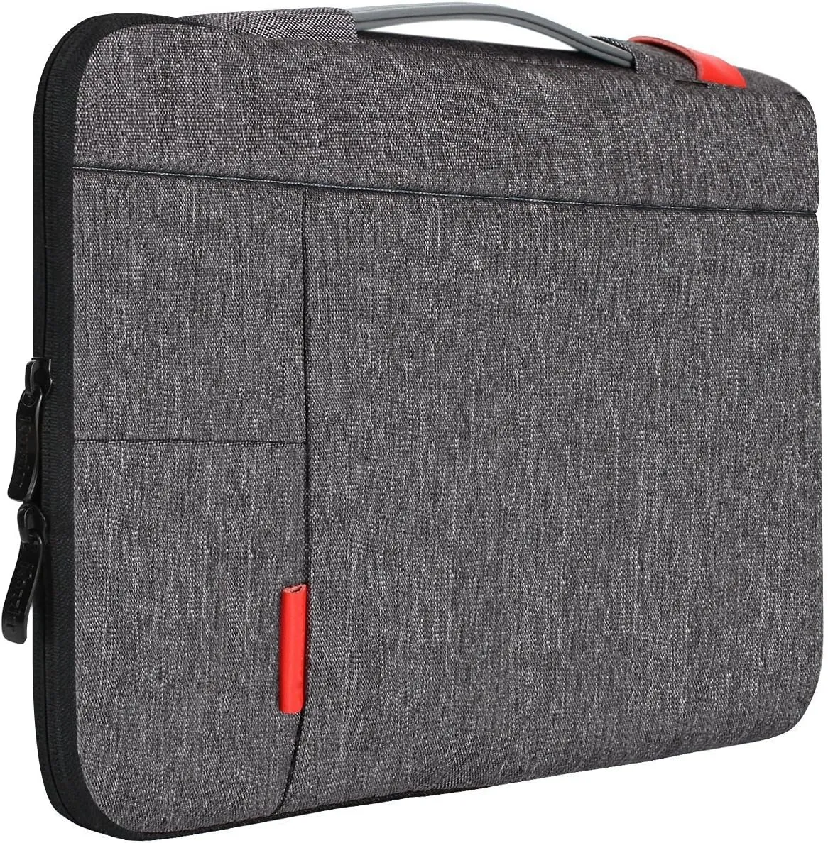 iCozzier 13-13.3 Inch Handle Strap Laptop Sleeve Case MacBook Accessories Protective Bag for 13 Ultrabook/Notebook/MacBook-Grey