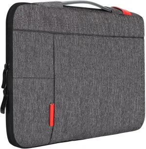 iCozzier 13-13.3 Inch Handle Strap Laptop Sleeve Case MacBook Accessories Protective Bag for 13 Ultrabook/Notebook/MacBook-Grey