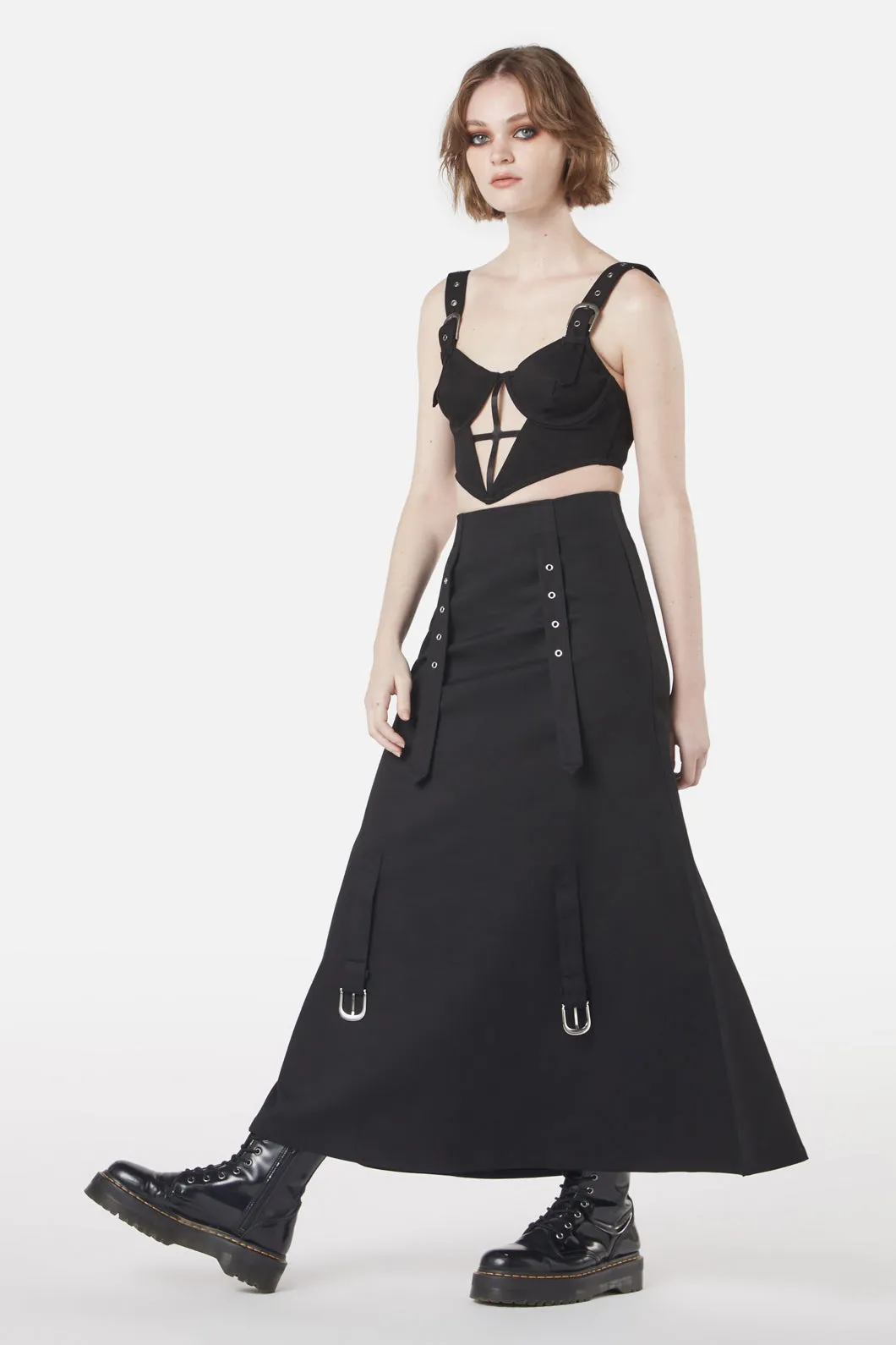 Industrial Hybrid Strap Skirt