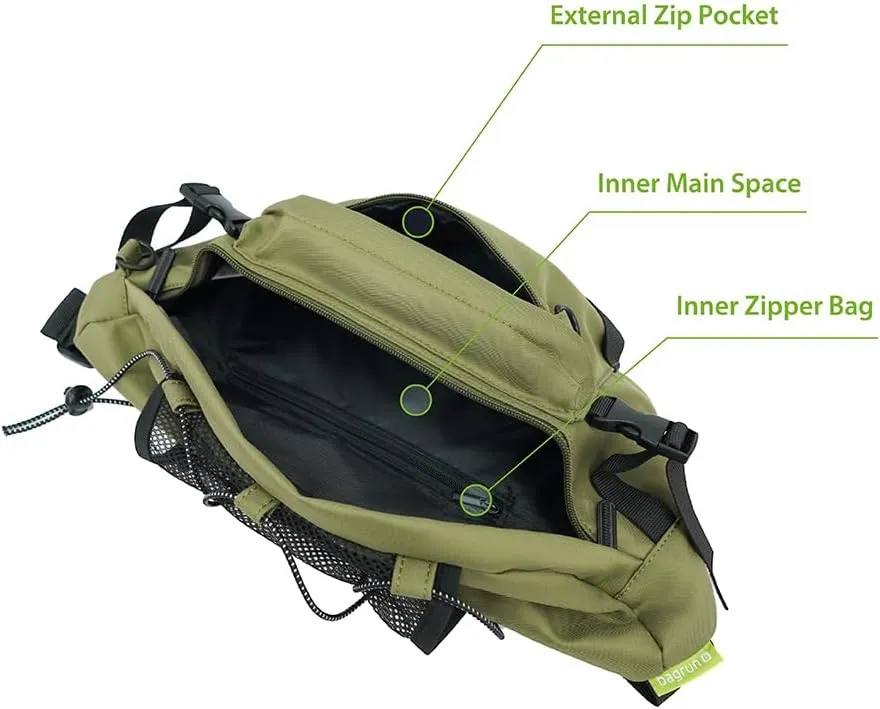 Industrial Utility Sling Bag - Chest Shoulder Crossbody Everyday Carry Backpack for Tactical, Travel, Gym, Sport (Army Green)