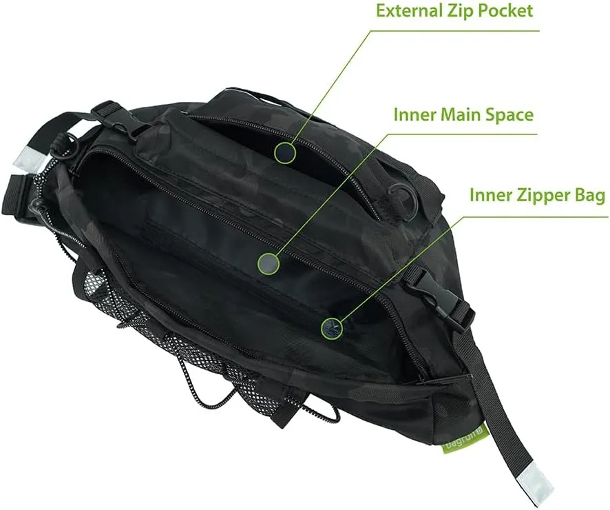 Industrial Utility Sling Bag - Chest Shoulder Crossbody Everyday Carry Backpack for Tactical, Travel, Gym, Sport (Cool Black Camouflage)