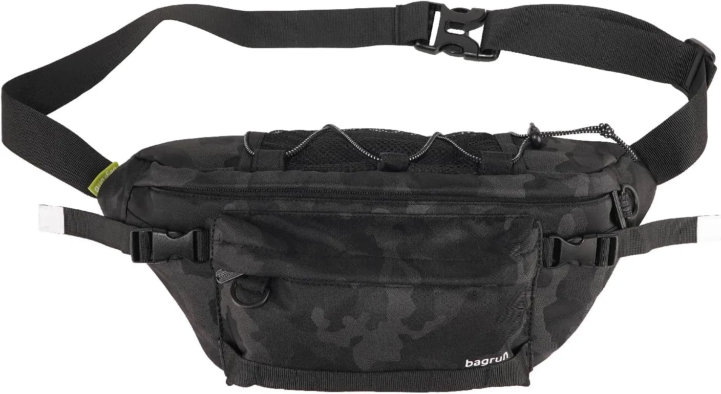 Industrial Utility Sling Bag - Chest Shoulder Crossbody Everyday Carry Backpack for Tactical, Travel, Gym, Sport (Cool Black Camouflage)