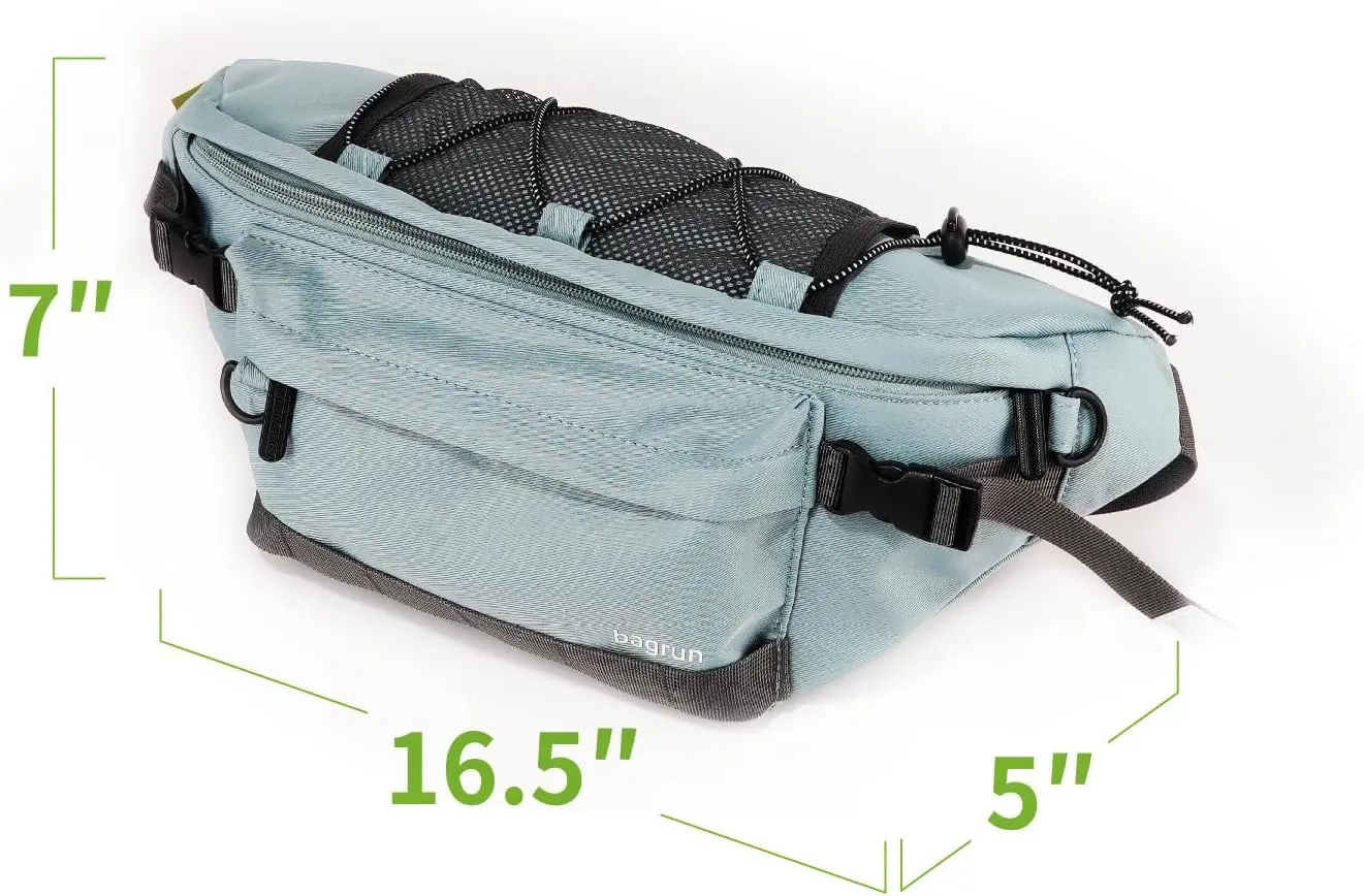 Industrial Utility Sling Bag - Chest Shoulder Crossbody Everyday Carry Backpack for Tactical, Travel, Gym, Sport (Misty Grey Blue)