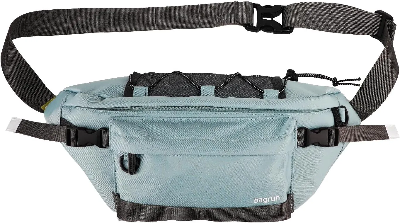 Industrial Utility Sling Bag - Chest Shoulder Crossbody Everyday Carry Backpack for Tactical, Travel, Gym, Sport (Misty Grey Blue)