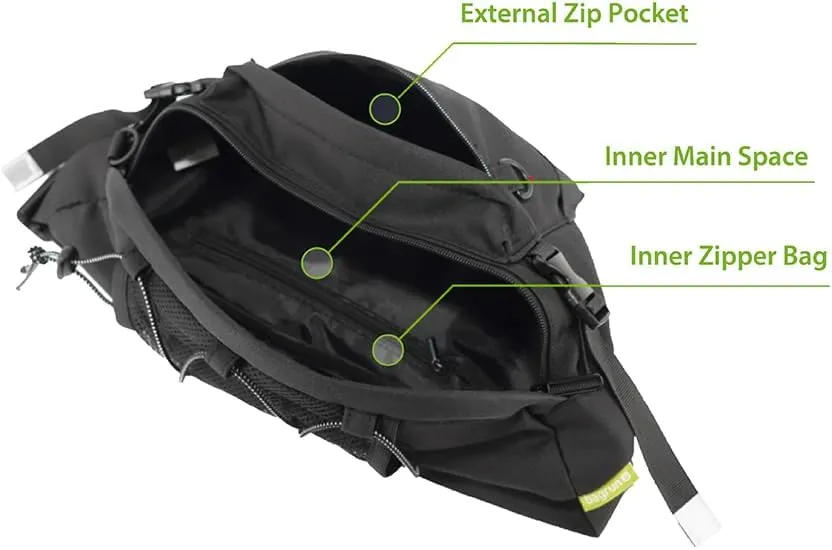 Industrial Utility Sling Bag - Chest Shoulder Crossbody Everyday Carry Backpack for Tactical, Travel, Gym, Sport (Urban black)