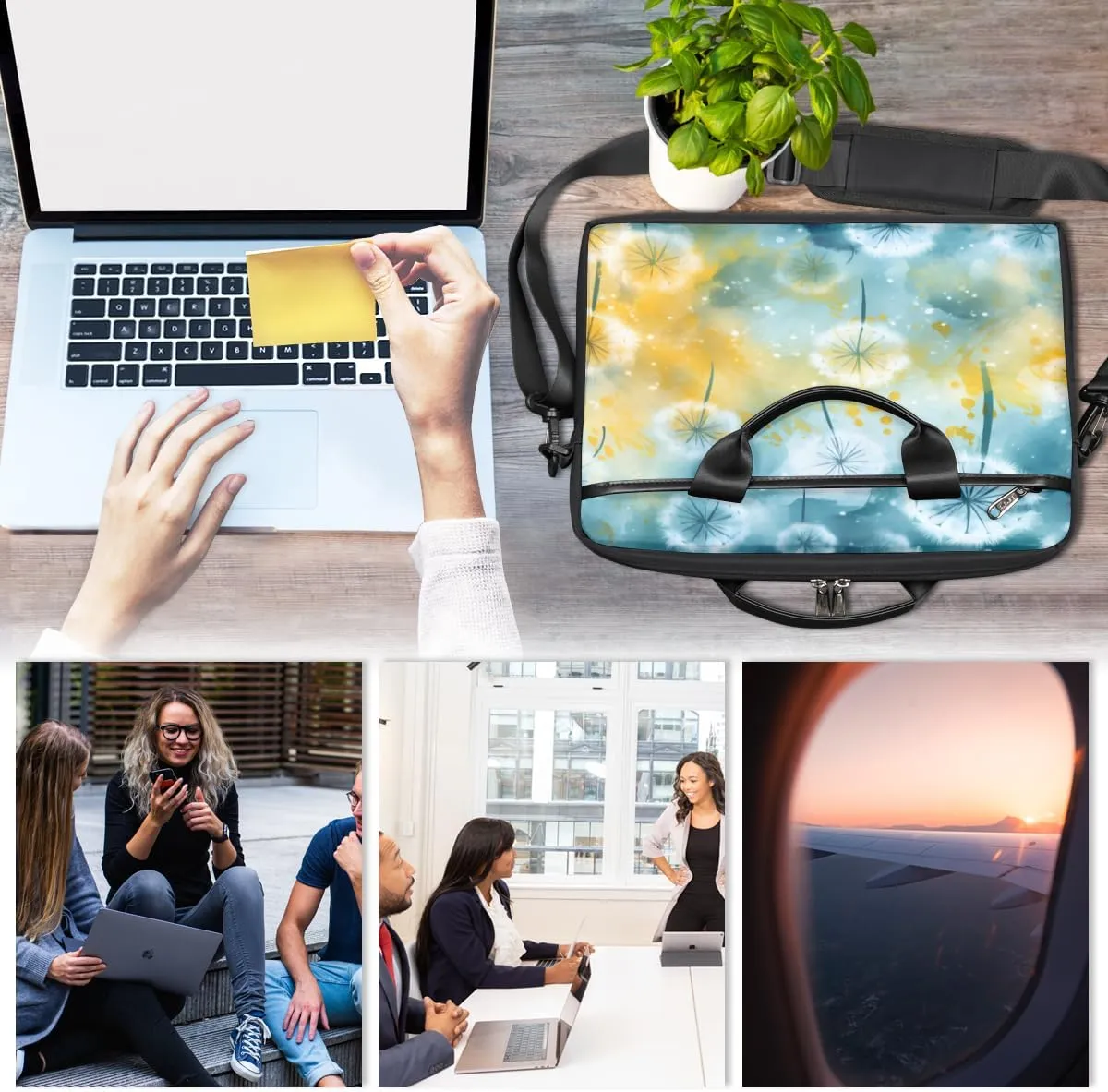 Interesting Sports Texture Laptop Shoulder Bag for Tablet Computer Notebook Sleeve Messenger Carrying Case Briefcase Tote