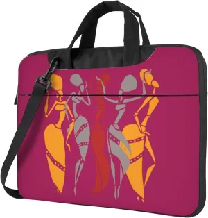 International Chess Piece Chessboard Laptop Shoulder Bag ​for Men Women, Computer Carrying Case Messenger Bag with Strap