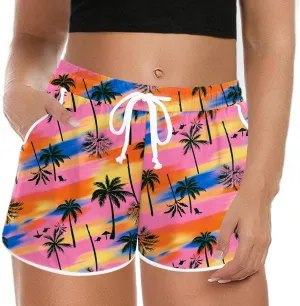 IN'VOLAND Women's Plus Size Swim Shorts Quick Dry Beach Boardshorts Swimwear Bottom Trunks with Pockets 2025