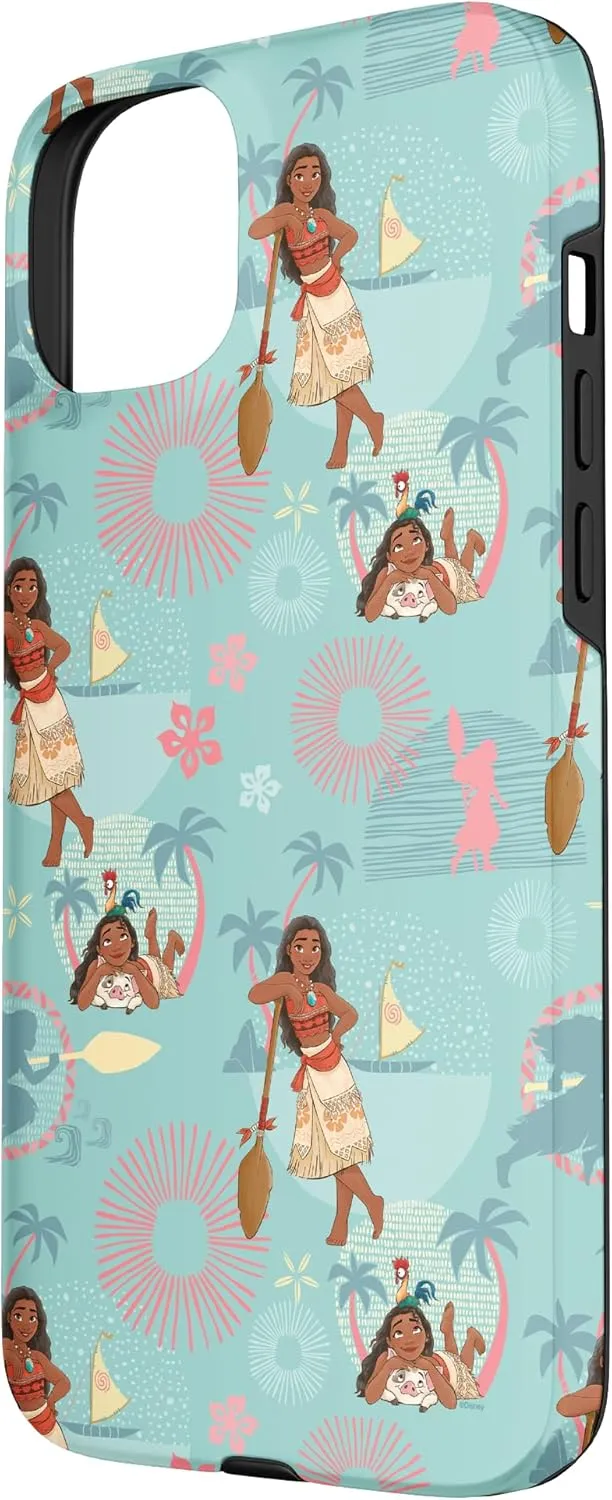iPhone 15 Plus Disney Moana Tropical Summer Adventures with Pua and Heihei Case