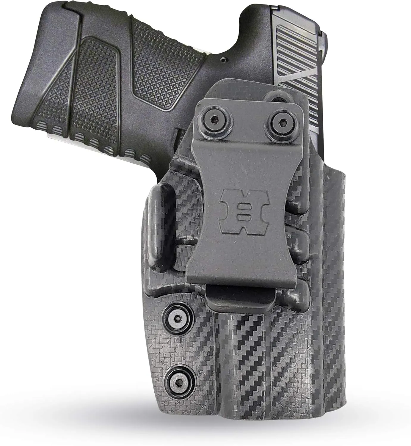 Iwb Kydex Holster for MOSSBERG MC1 Concealed Carry by Houston - Lined Inside for Maximum Protection - Reinforced Plastic Clip Carbon Fiber - Lightweight Durable